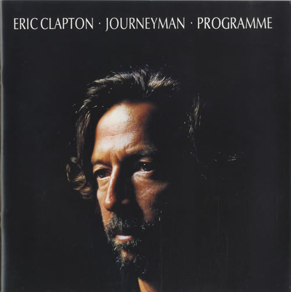 Eric Clapton Journeyman UK tour programme TOUR PROGRAMME