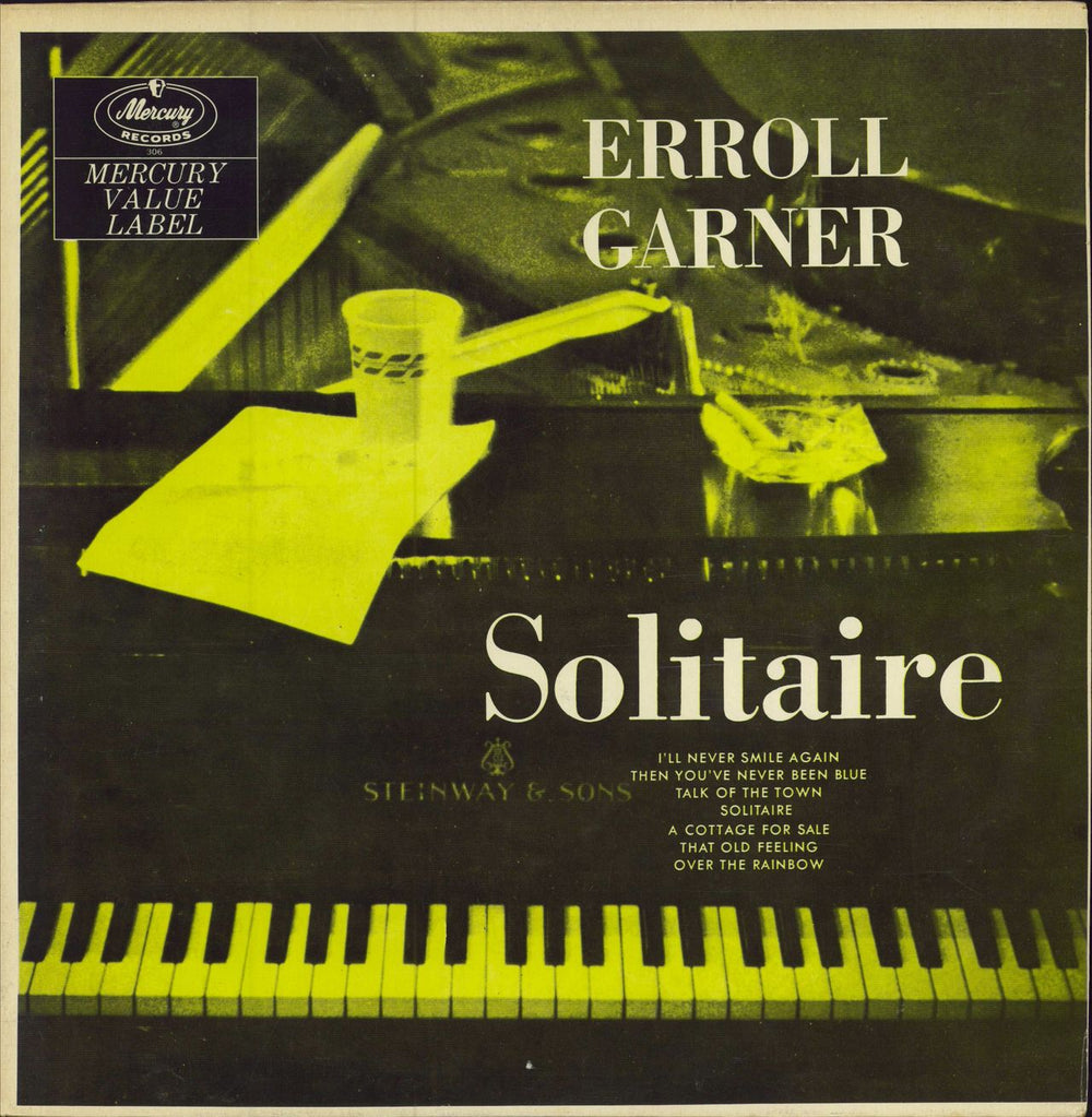 Erroll Garner Solitaire UK vinyl LP album (LP record) MVL306