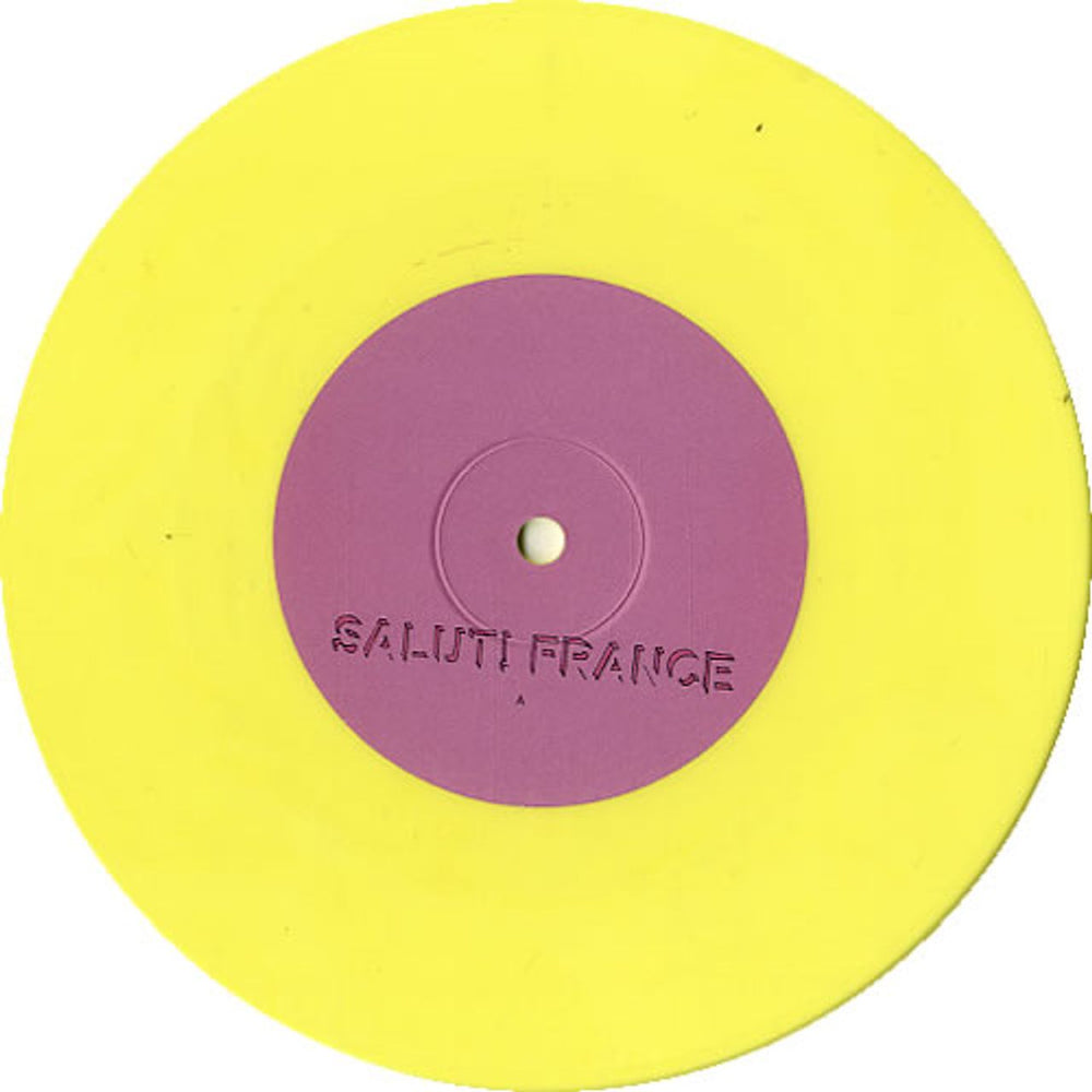Errors Salut! France - Yellow Vinyl UK 7" vinyl single (7 inch record / 45) G3407SA626006