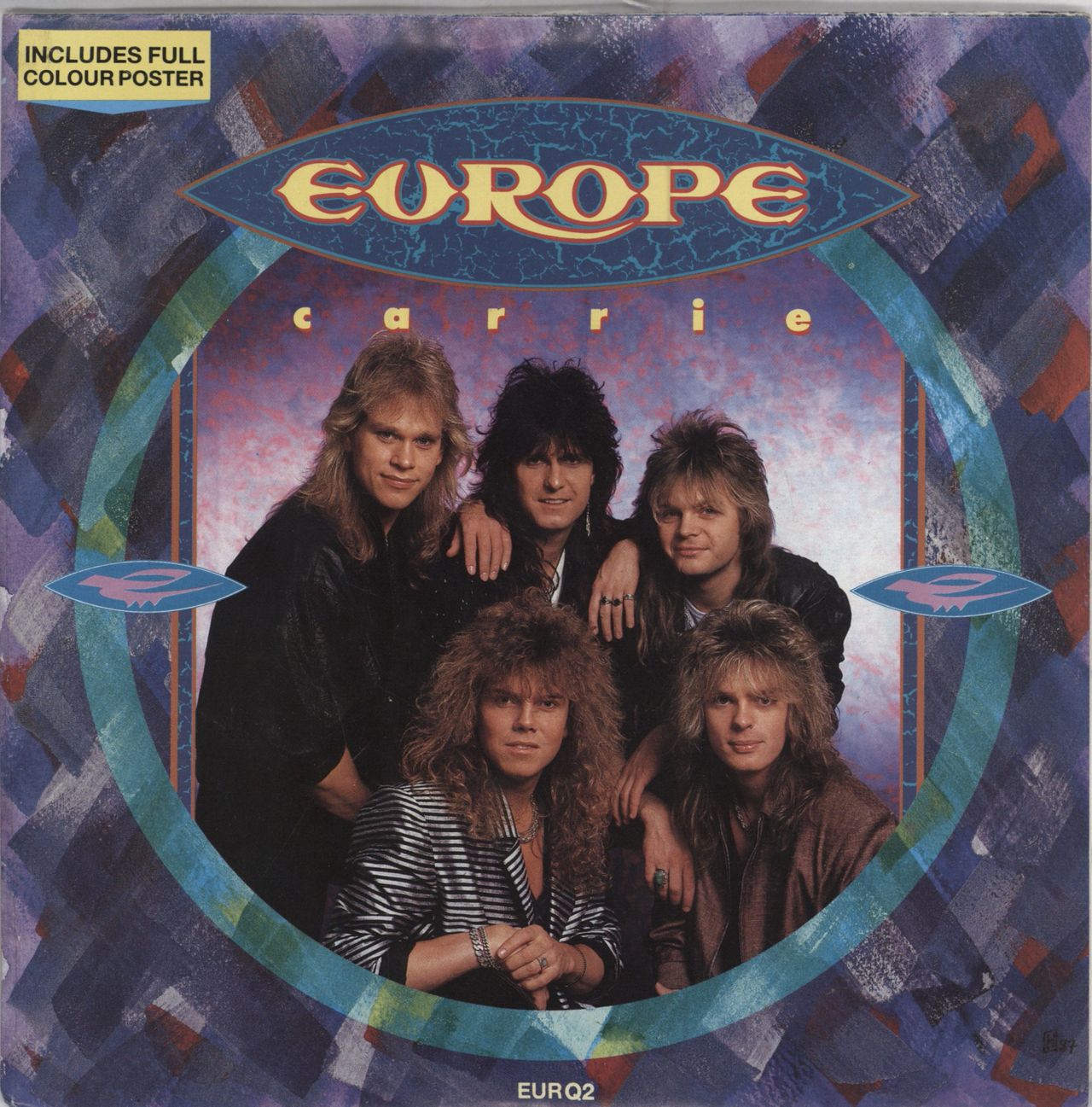 Europe Carrie - Poster Sleeve UK 7" vinyl single (7 inch record / 45) EURQ2