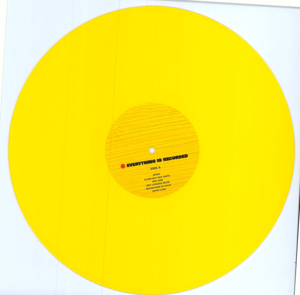Everything Is Recorded Everything Is Recorded - Yellow Vinyl UK vinyl LP album (LP record)