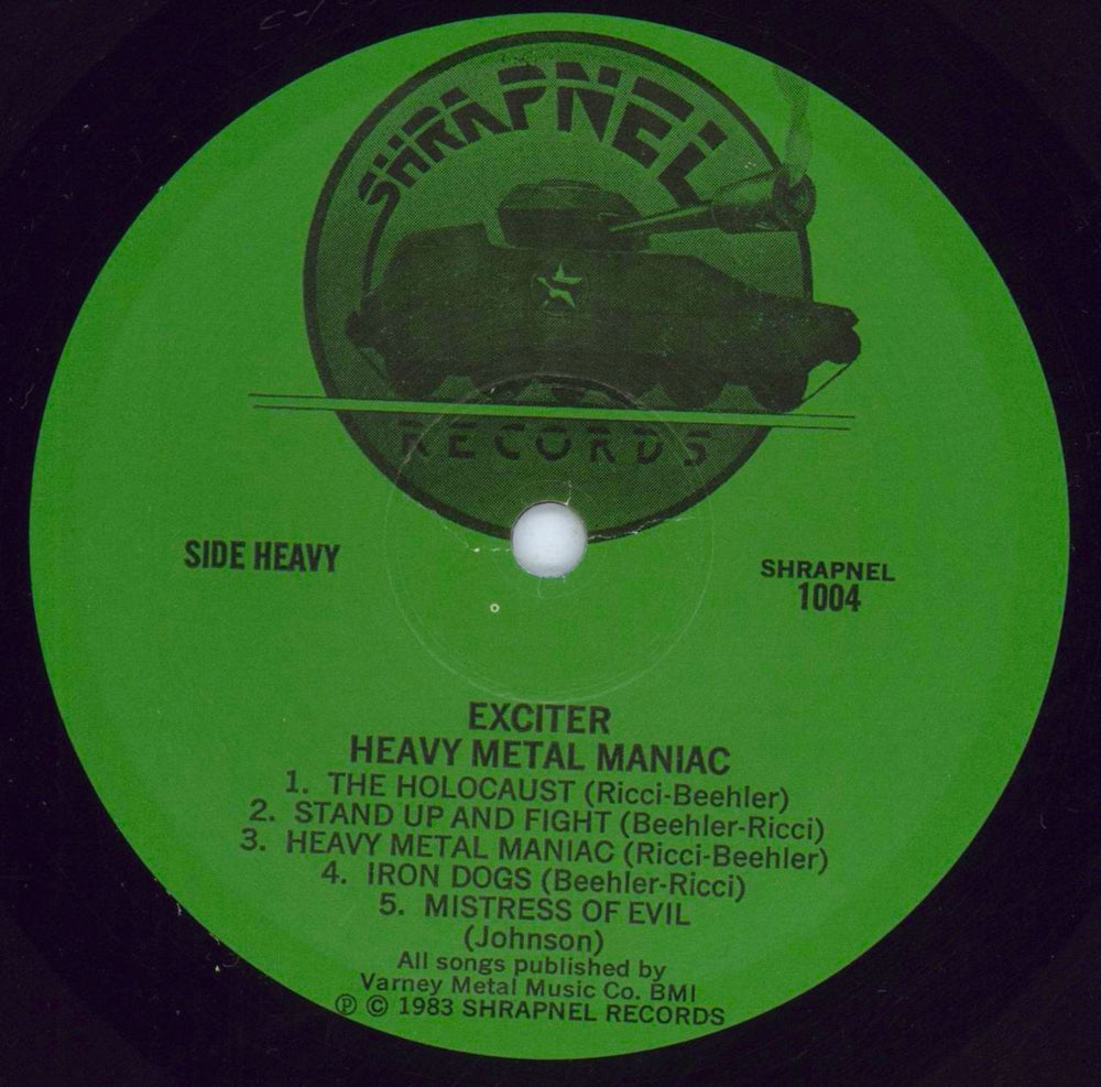 Exciter Heavy Metal Maniac - Shrink US vinyl LP album (LP record) EX0LPHE812606