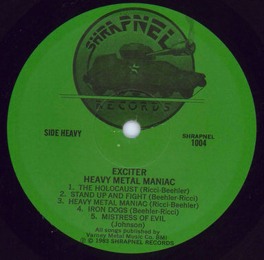 Exciter Heavy Metal Maniac - Shrink US Vinyl LP — RareVinyl.com