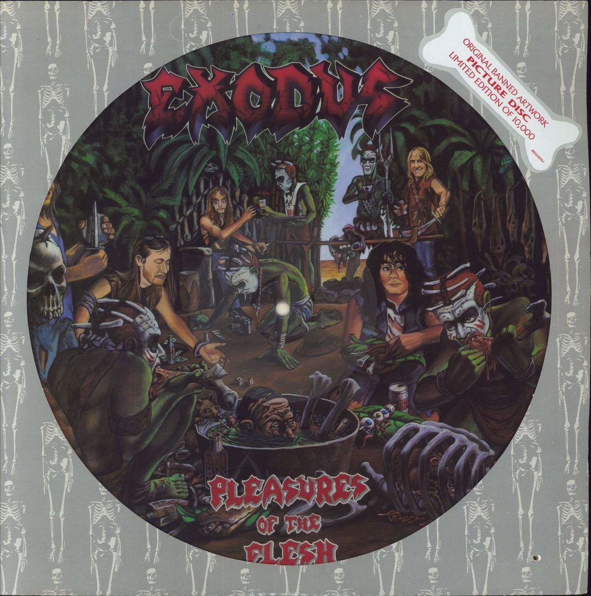 Exodus Pleasures Of The Flesh US Picture disc LP — RareVinyl.com