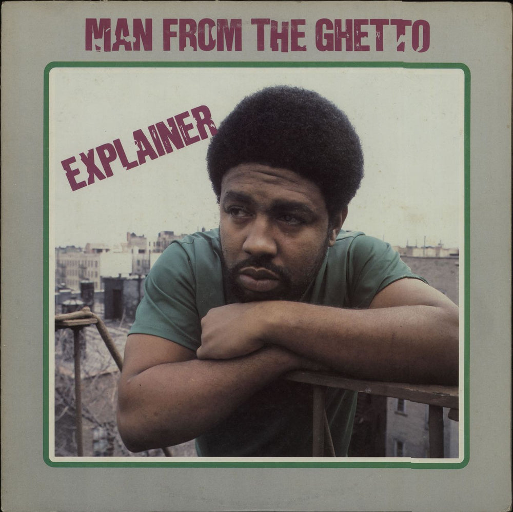 Explainer Man From The Ghetto Barbados vinyl LP album (LP record) ECR421