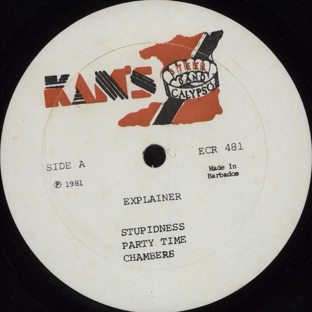 Explainer Man From The Ghetto Barbados vinyl LP album (LP record) I8PLPMA674240