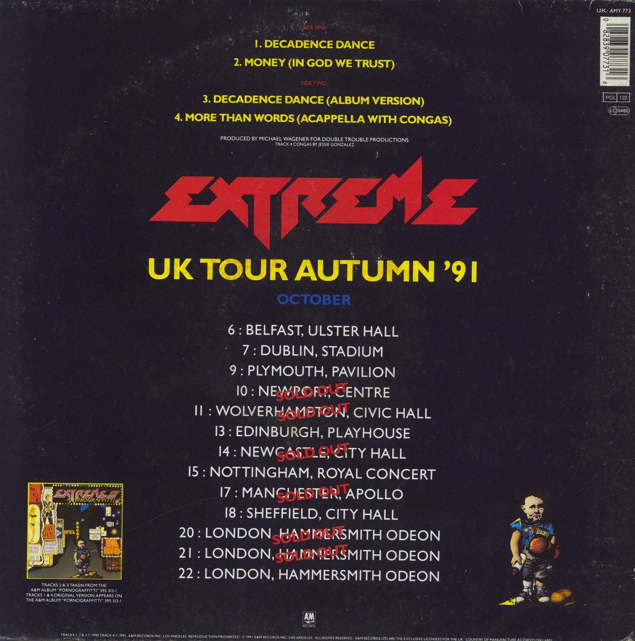 Extreme Decadence Dance - Gatefold UK 12" vinyl single (12 inch record / Maxi-single) EXT12DE13158