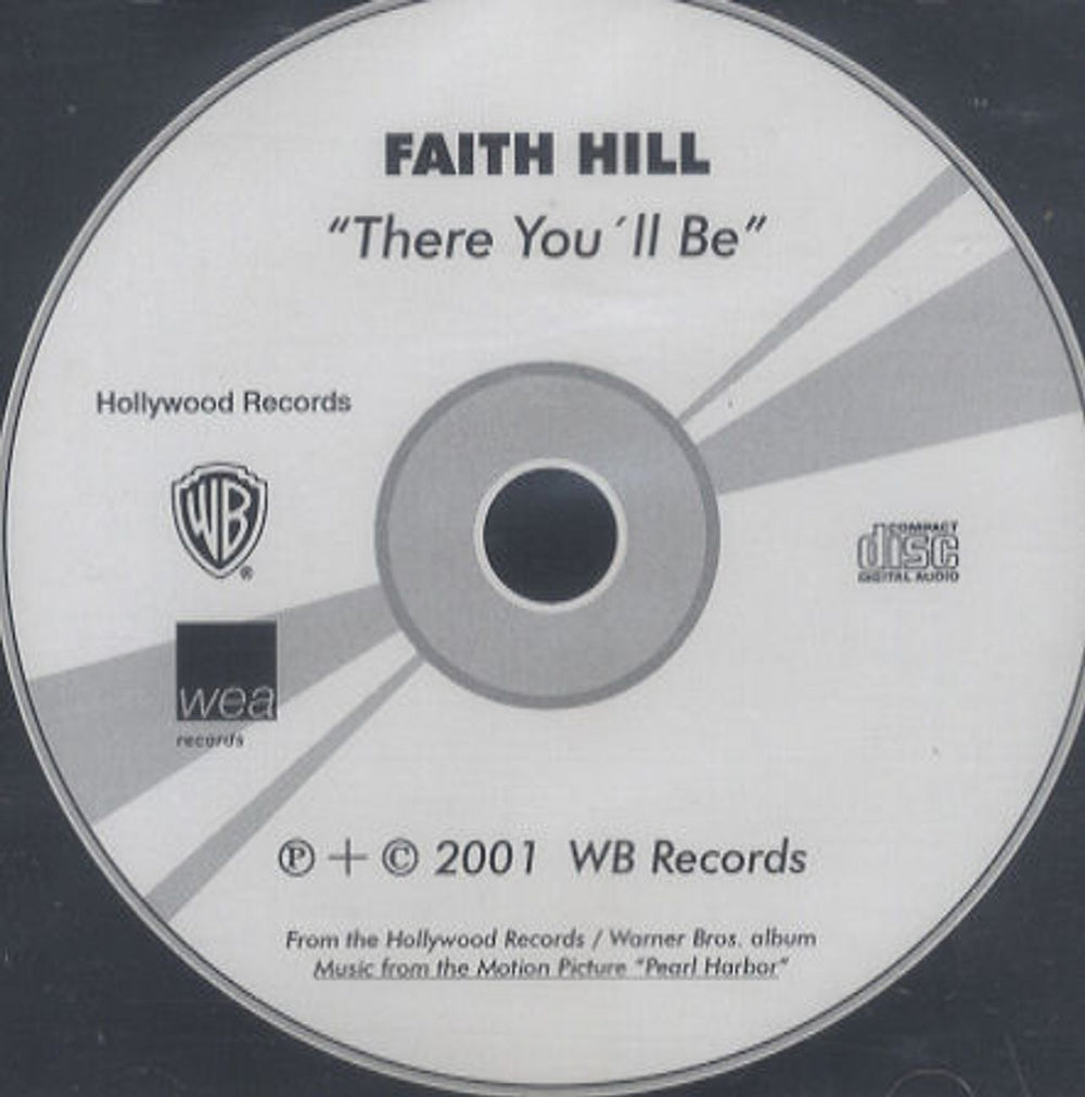 Faith Hill There You'll Be UK Promo CD-R acetate CD-R ACETATE