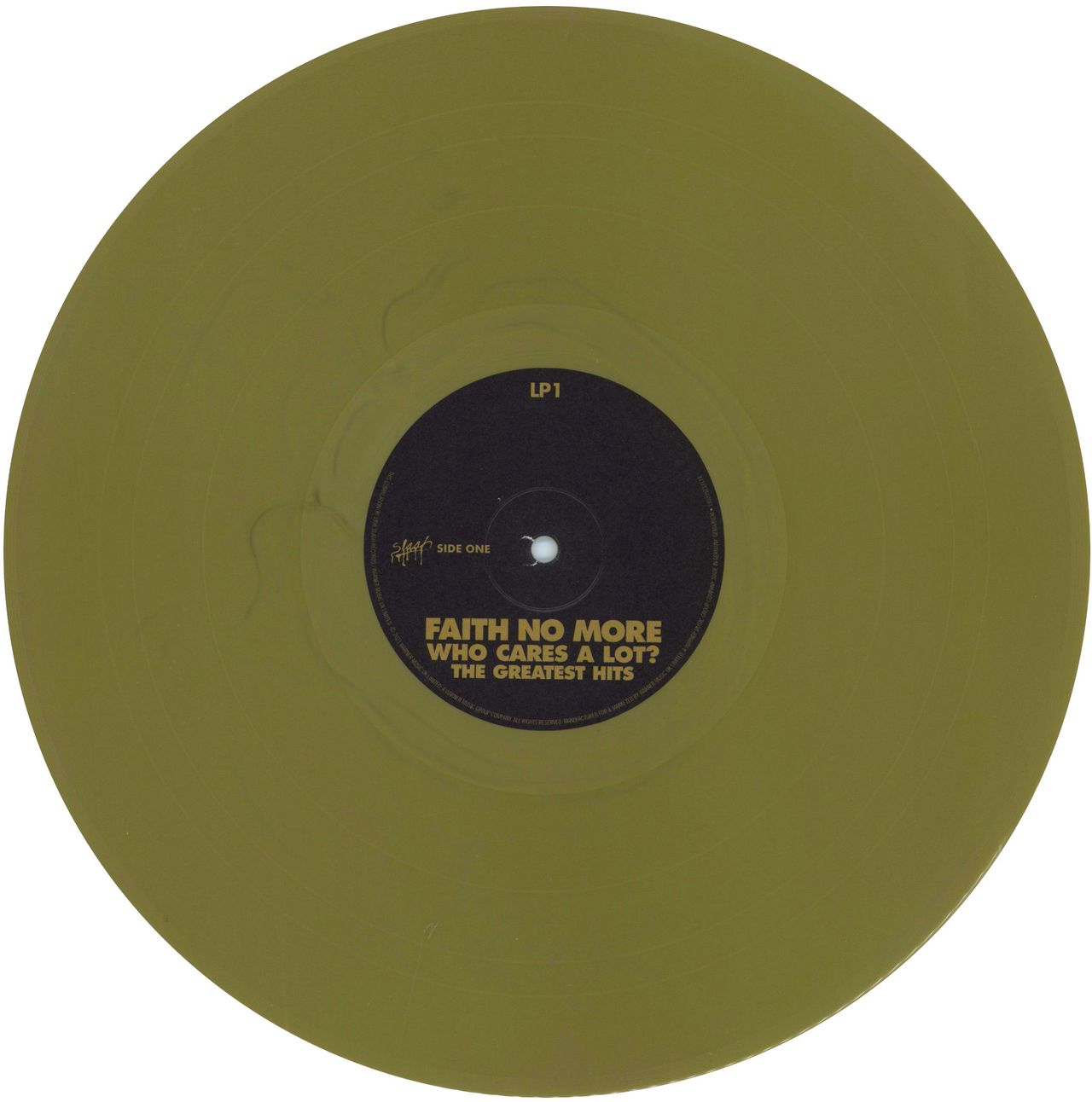 Faith No More Who Cares A Lot? The Greatest Hits - Gold Vinyl UK 2-LP vinyl record set (Double LP Album) FNM2LWH789267