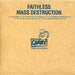 Faithless Mass Destruction UK Promo CD single (CD5 / 5") CHEEKY22