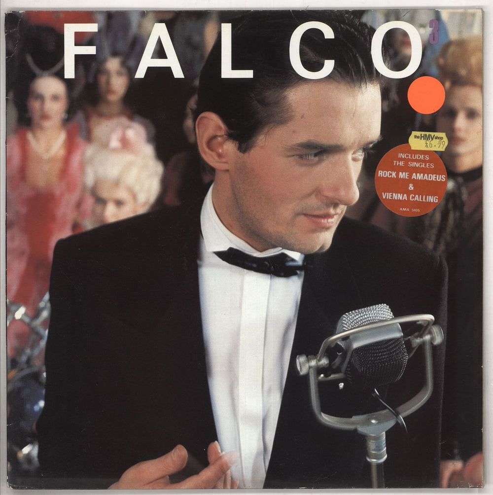 Falco Falco 3 - Stickered Sleeve UK vinyl LP album (LP record) AMA5105