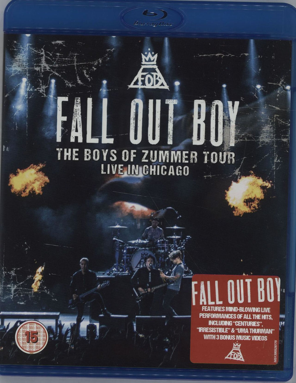 Fall Out Boy The Boys Of Zummer Tour: Live In Chicago UK Blu Ray DVD ERBRD5287