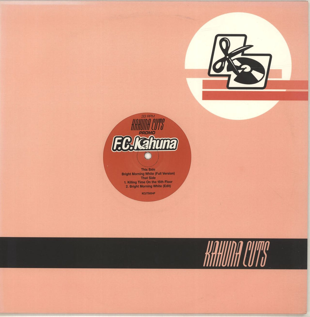 FC Kahuna Bright Morning White UK Promo 12" vinyl single (12 inch record / Maxi-single) KCUTS004P