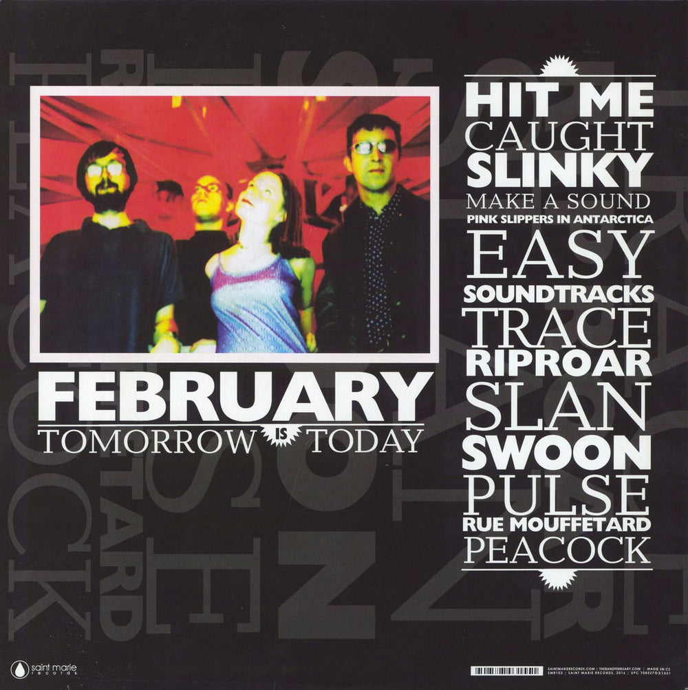 February Tomorrow Is Today - Blue and Red Swirl Vinyl US 2-LP vinyl record set (Double LP Album)