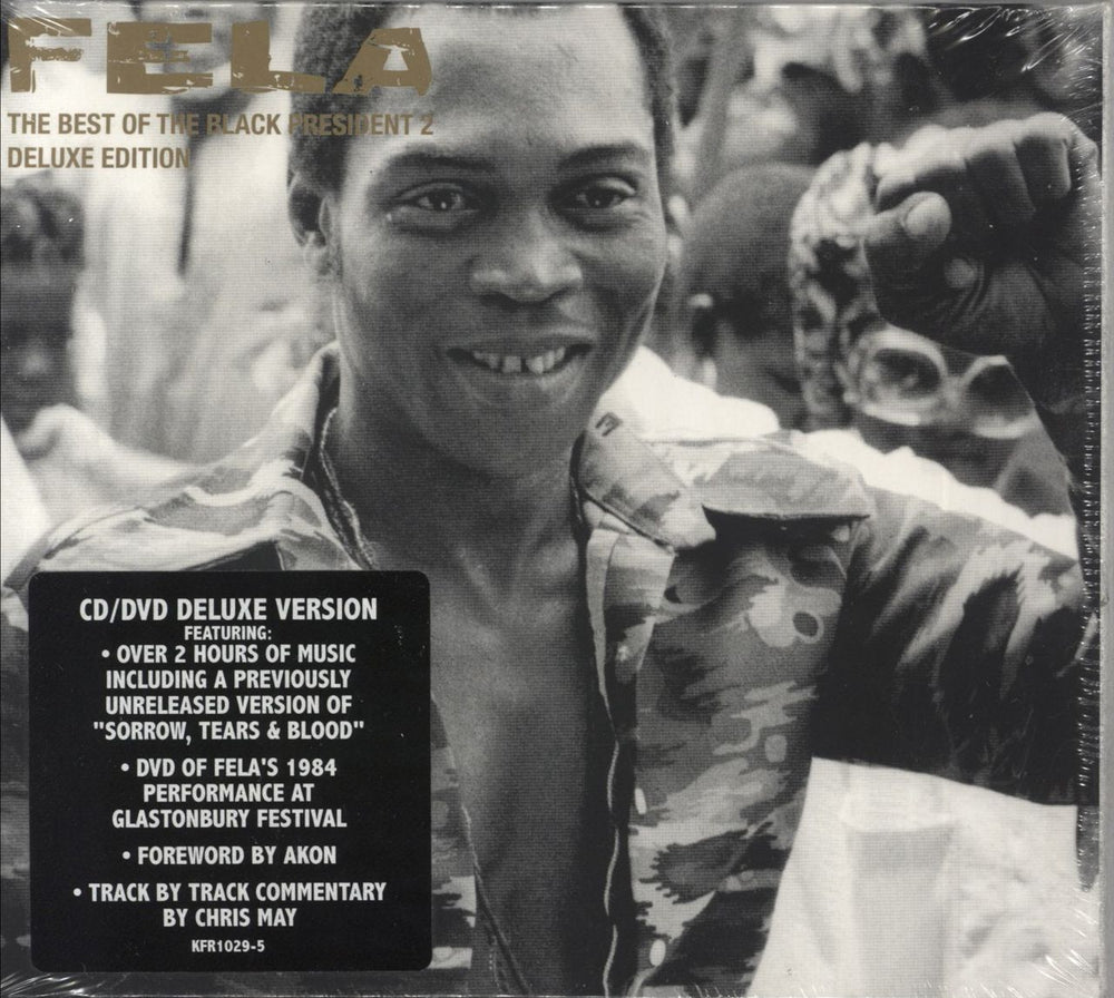 Fela Kuti The Best Of The Black President 2 - Deluxe Edition - Sealed US 3-disc CD/DVD Set KFR1029-5