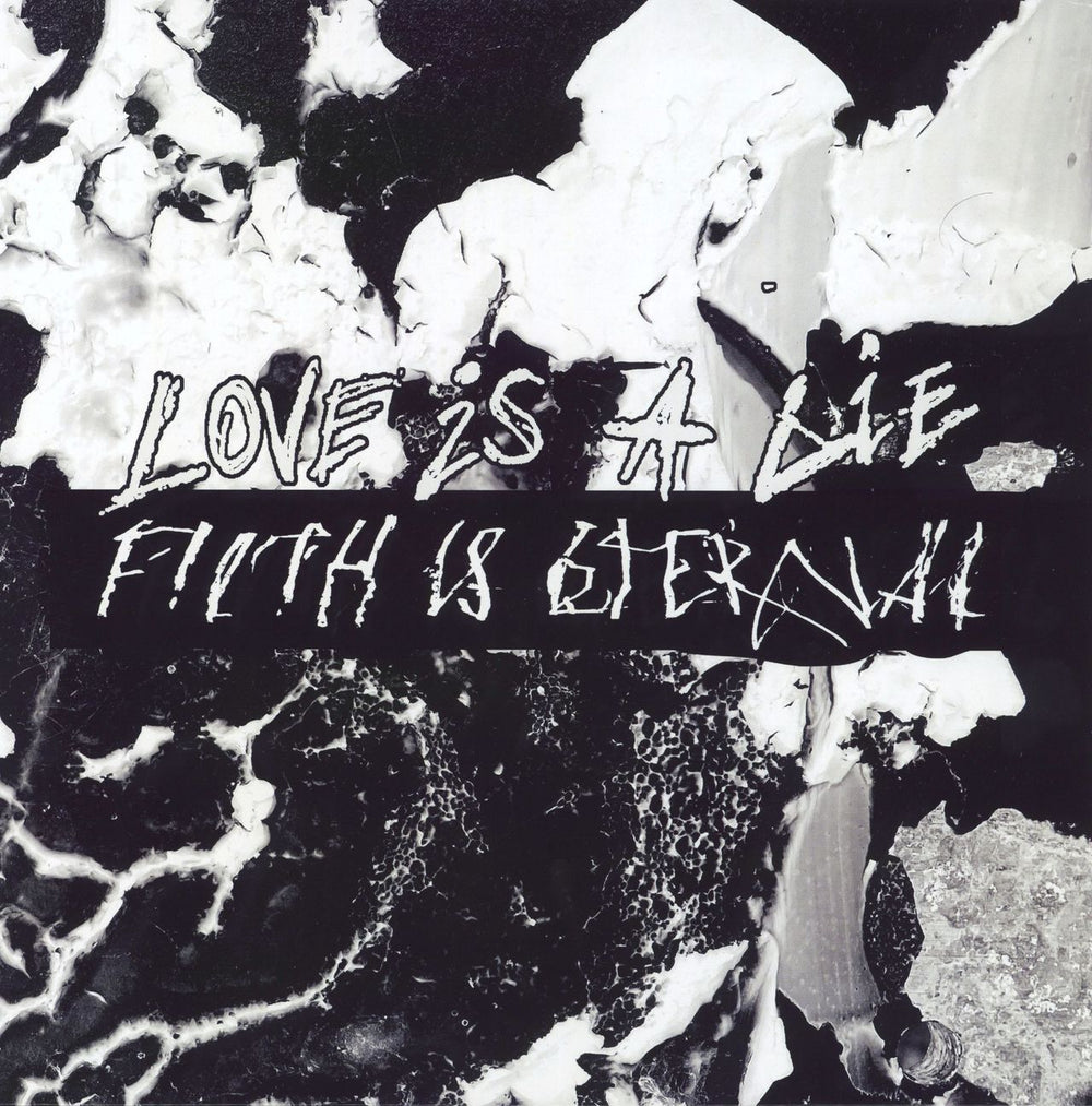 Filth Is Eternal Love Is A Lie, Filth Is Eternal - Lime w/ White Splatter UK vinyl LP album (LP record) CRR077V