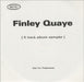 Finley Quaye 5 track album sampler UK Promo CD-R acetate CD ACETATE