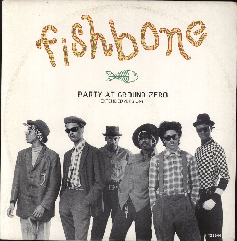 Fishbone Party At Ground Zero UK 12" vinyl single (12 inch record / Maxi-single) TX6544