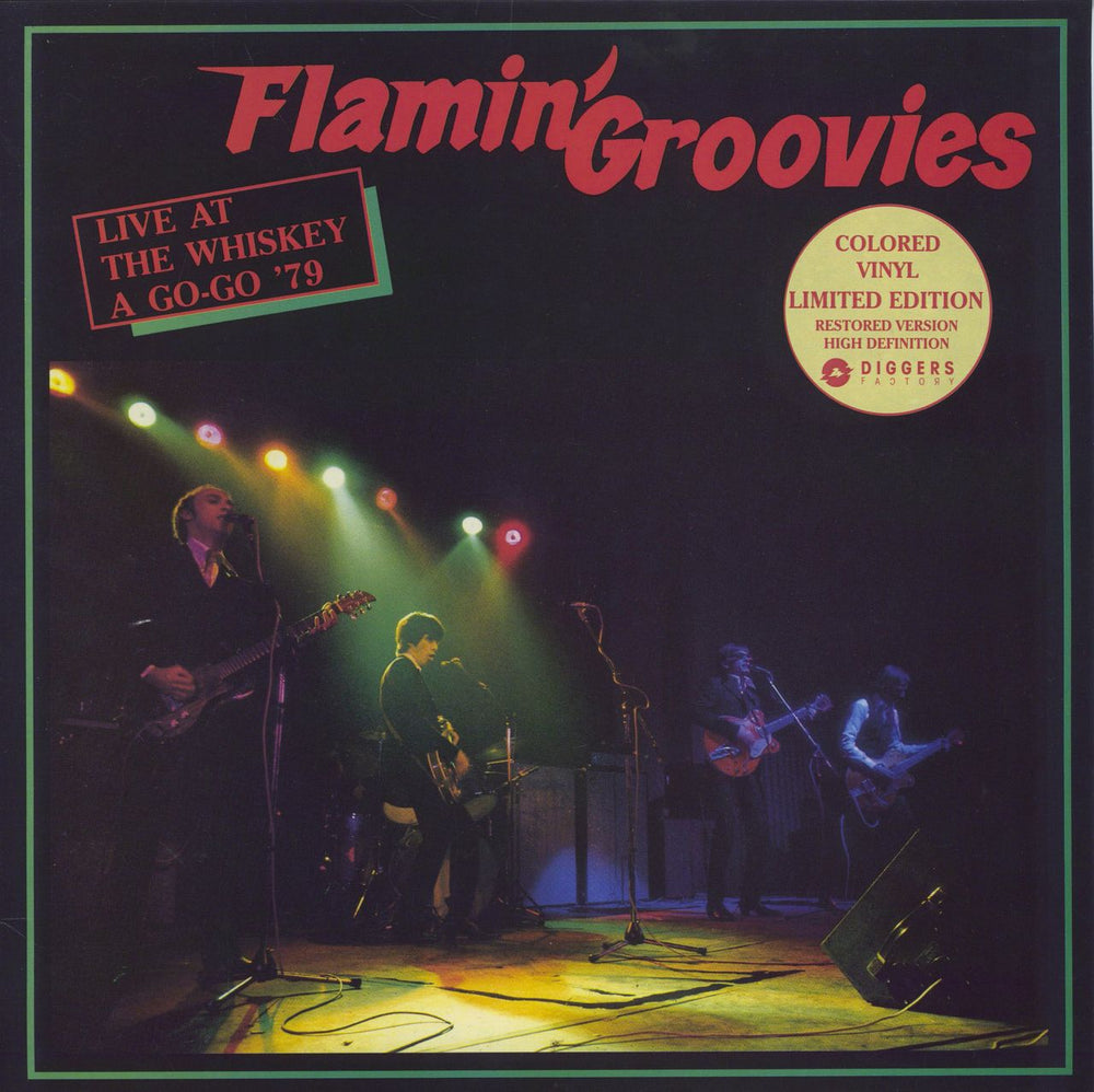 Flamin' Groovies Live At The Whiskey A Go-Go '79 - Red vinyl French vinyl LP album (LP record) 5037LP