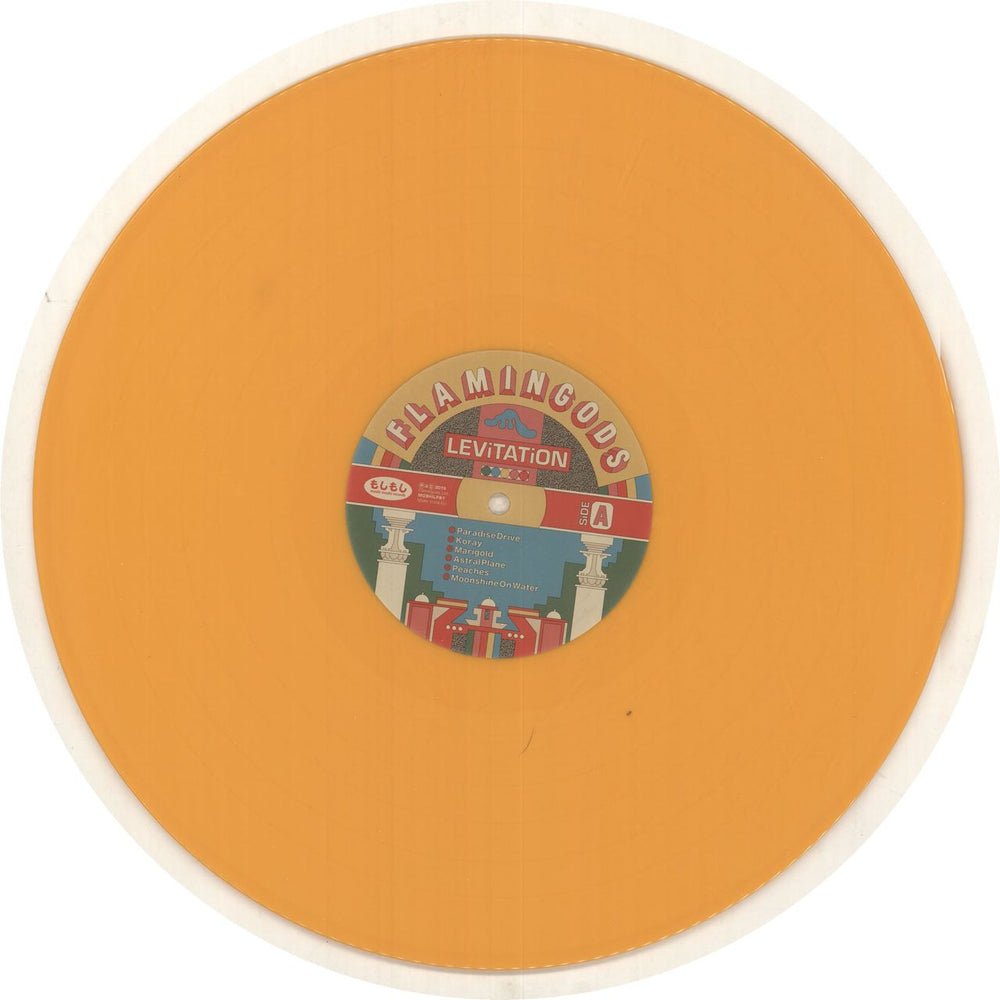 Flamingods Levitation - Yellow Vinyl + Autographed Sleeve UK vinyl LP album (LP record) 5060164956730