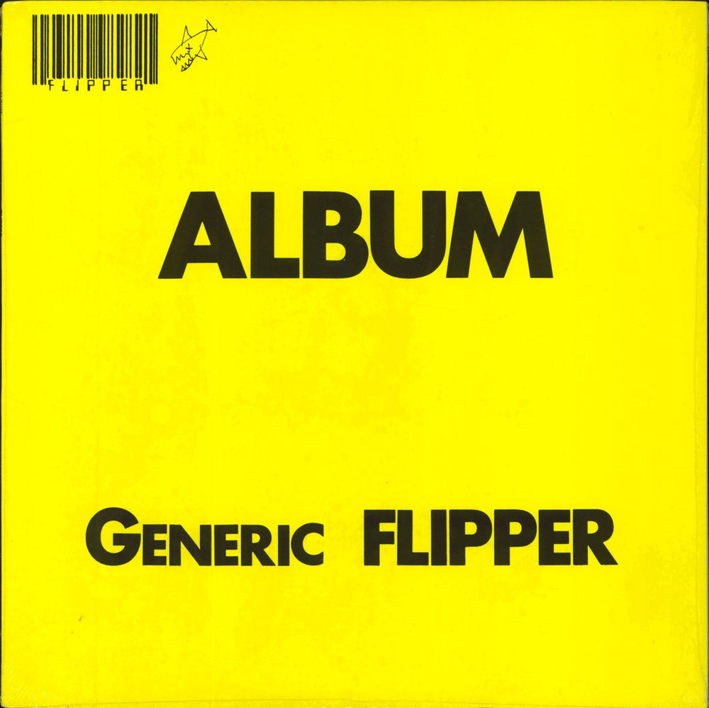 Flipper Album - Generic Flipper - Yellow / Black Splatter + Inserts US vinyl LP album (LP record) SUB25