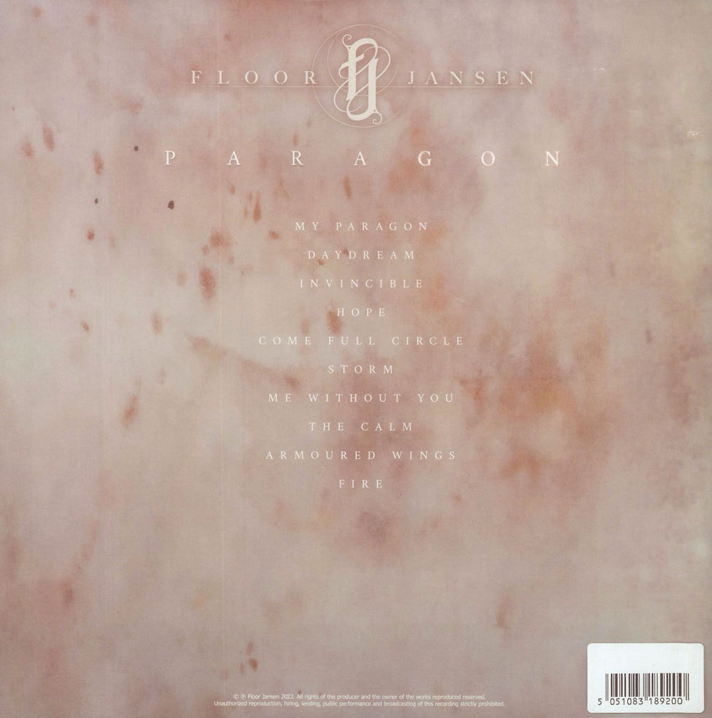 Floor Jansen Paragon - Gold Waves Dutch vinyl LP album (LP record) 5051083189200