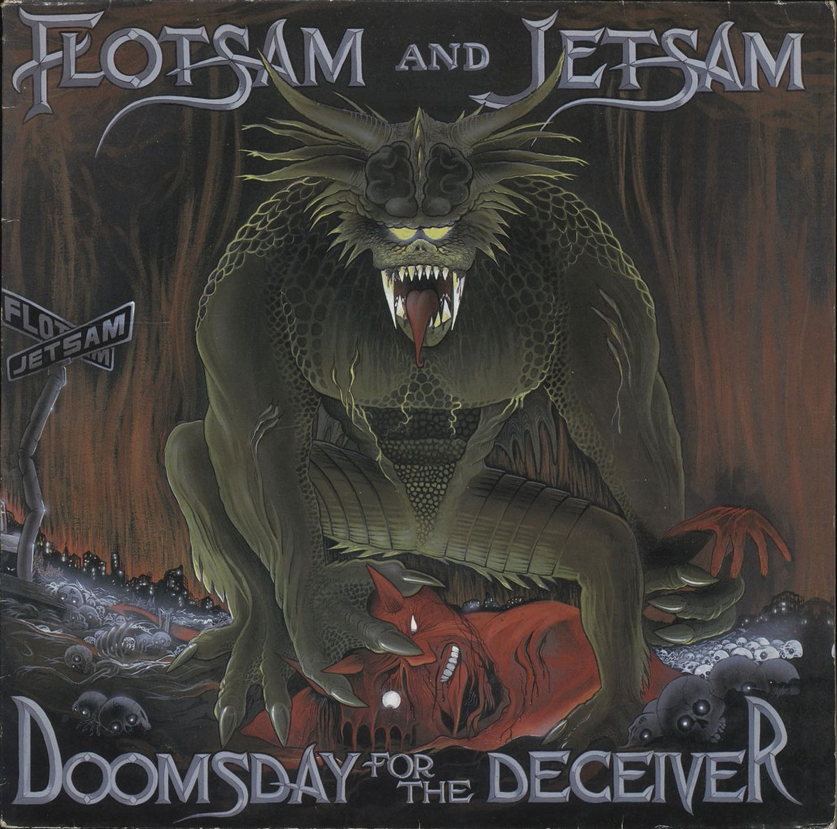 Flotsam And Jetsam Doomsday For The Deceiver Dutch Vinyl LP —