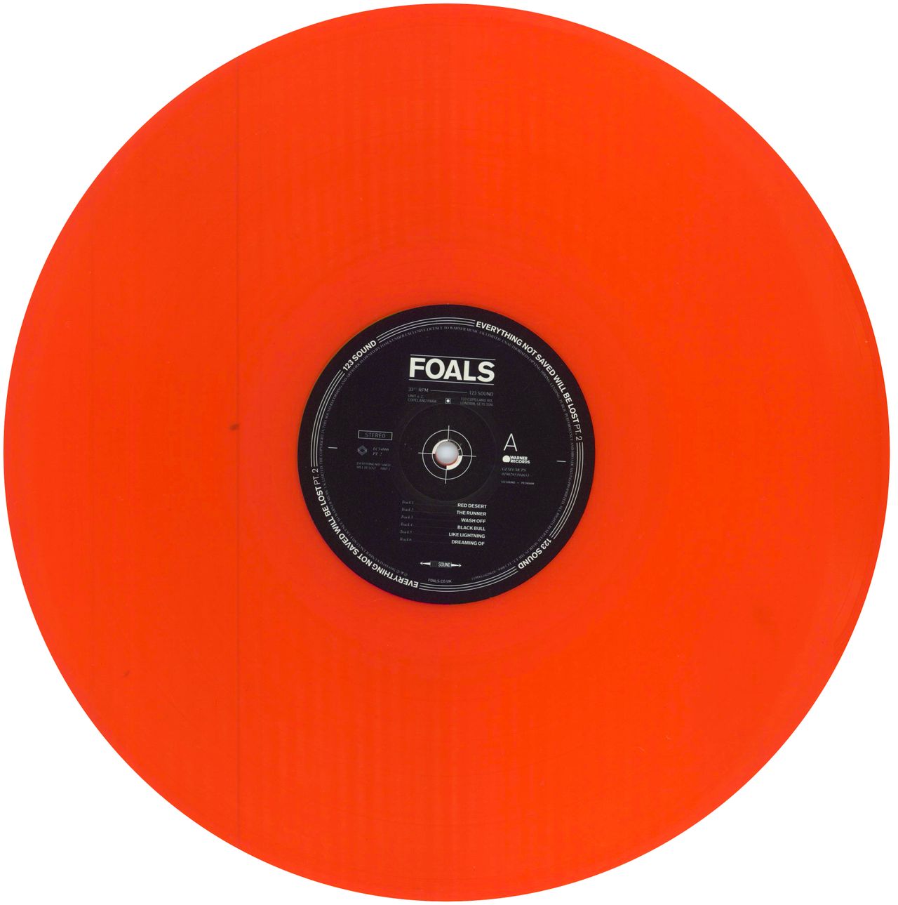 Foals Everything Not Saved Will Be Lost Part 2 - 180gm Neon Orange Vinyl UK vinyl LP album (LP record) FOALPEV783476