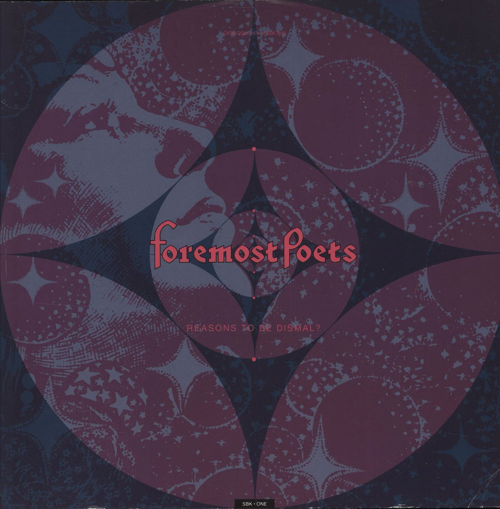 Foremost Poets Reasons To Be Dismal ? UK 12" vinyl single (12 inch record / Maxi-single) 12SBK7010