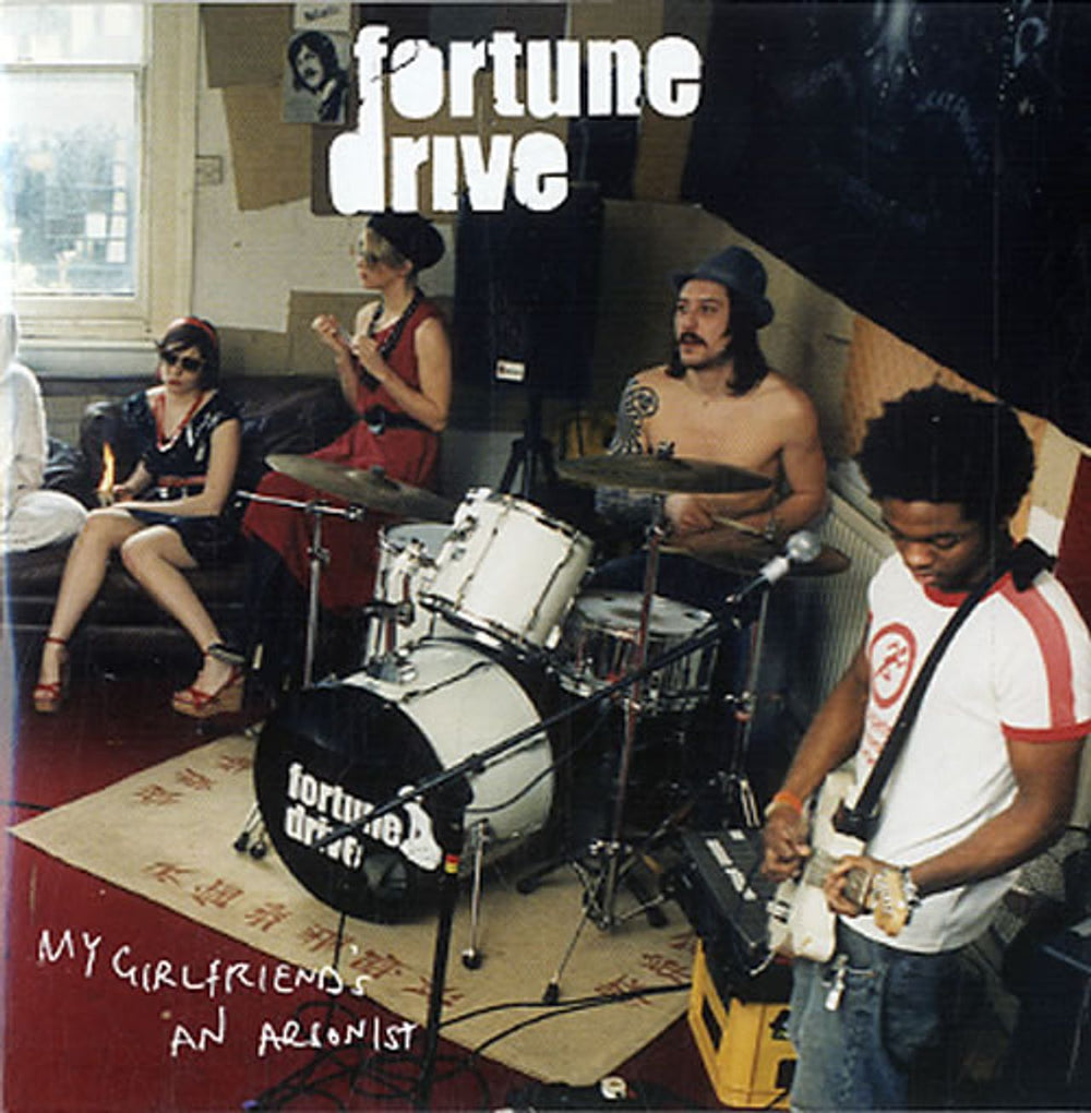 Fortune Drive My Girlfriends An Arsonist + CD UK 7" vinyl single (7 inch record / 45) FDI07MY626384