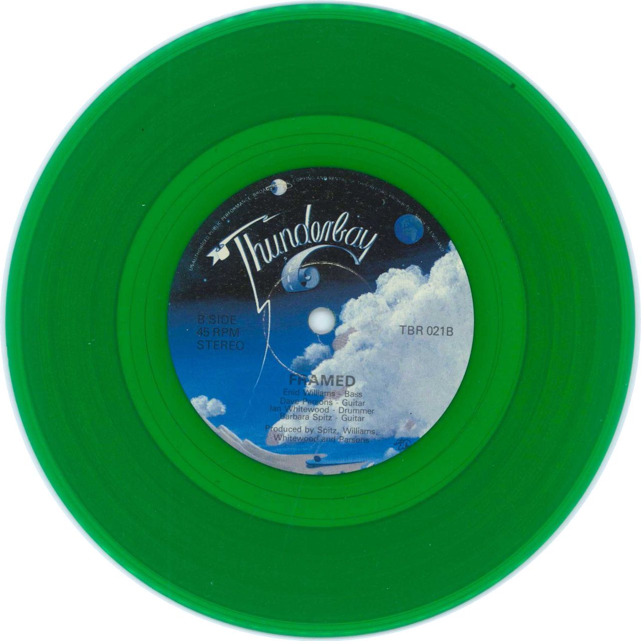 Framed Wonderland - Green vinyl UK Promo 7" vinyl single (7 inch record / 45)