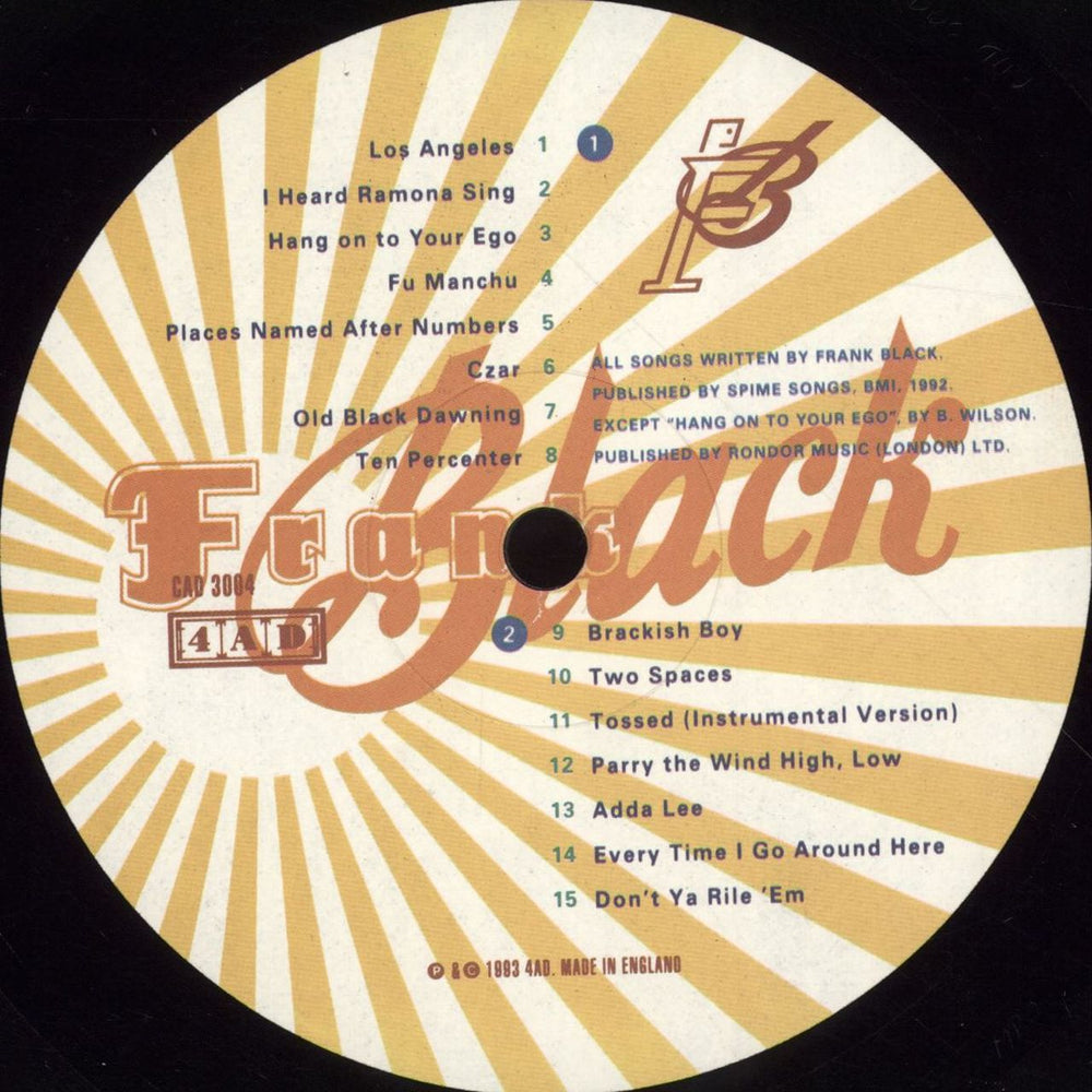 Frank Black Frank Black - Limited outer sleeve UK vinyl LP album (LP record) FBKLPFR120960