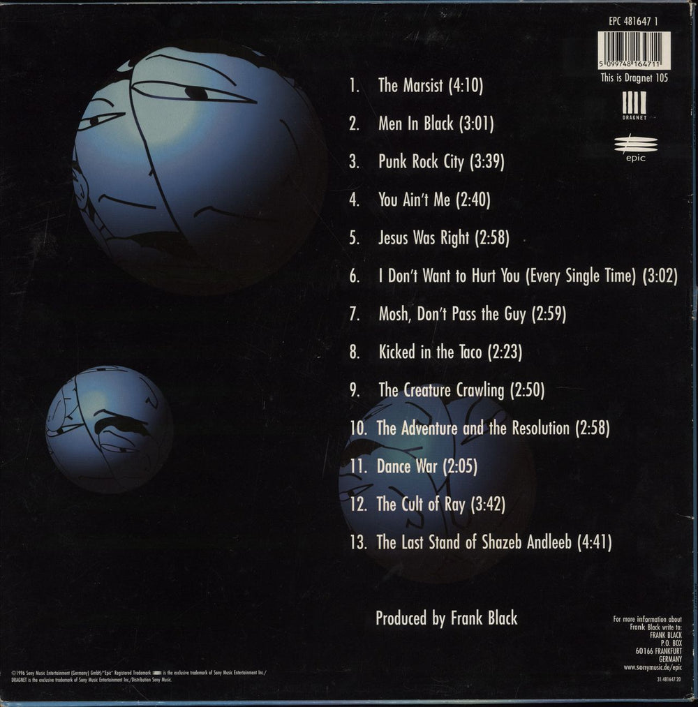 Frank Black The Cult Of Ray - EX + Flyers UK vinyl LP album (LP record) 5099748164711