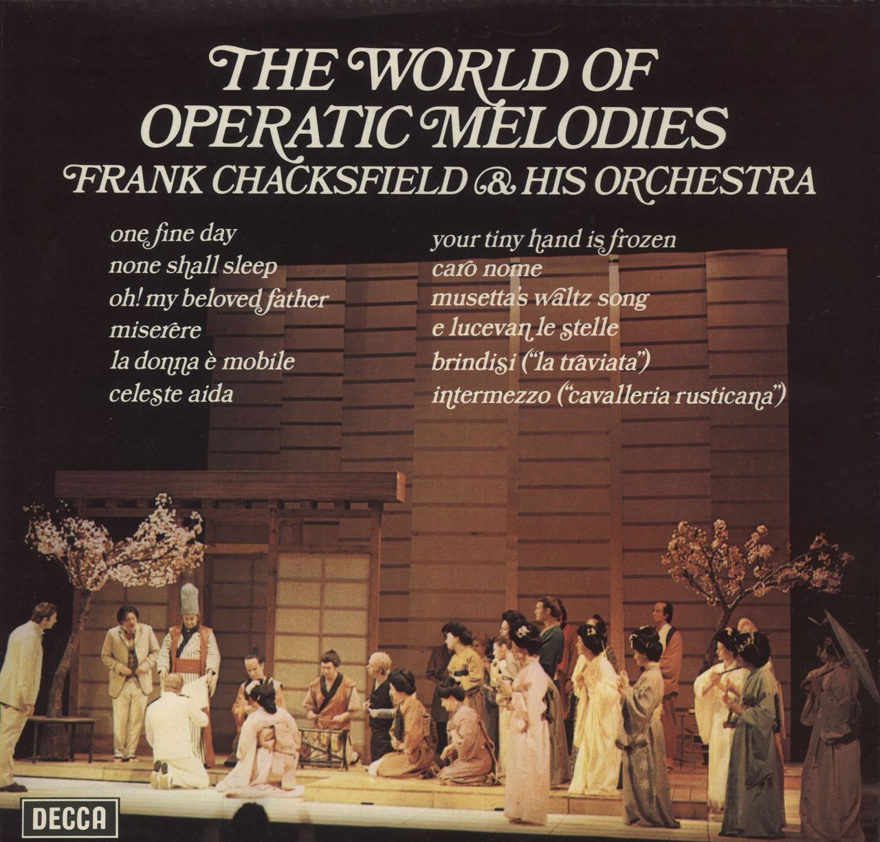 Frank Chacksfield The World Of Operatic Melodies UK Vinyl LP