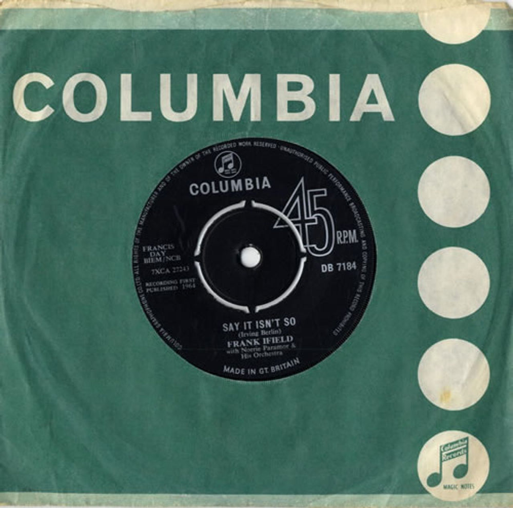 Frank Ifield Say It Isn't So UK 7" vinyl single (7 inch record / 45) DB7184