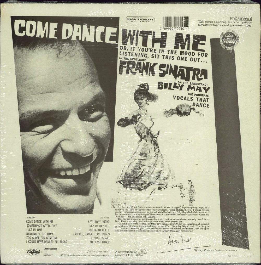 Frank Sinatra Come Dance With Me! - Sealed UK vinyl LP album (LP record) 5099926008011