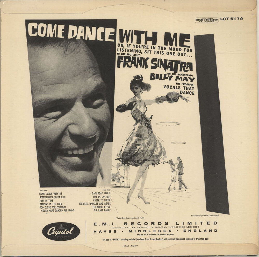 Frank Sinatra Come Dance With Me UK vinyl LP album (LP record) FRSLPCO562297