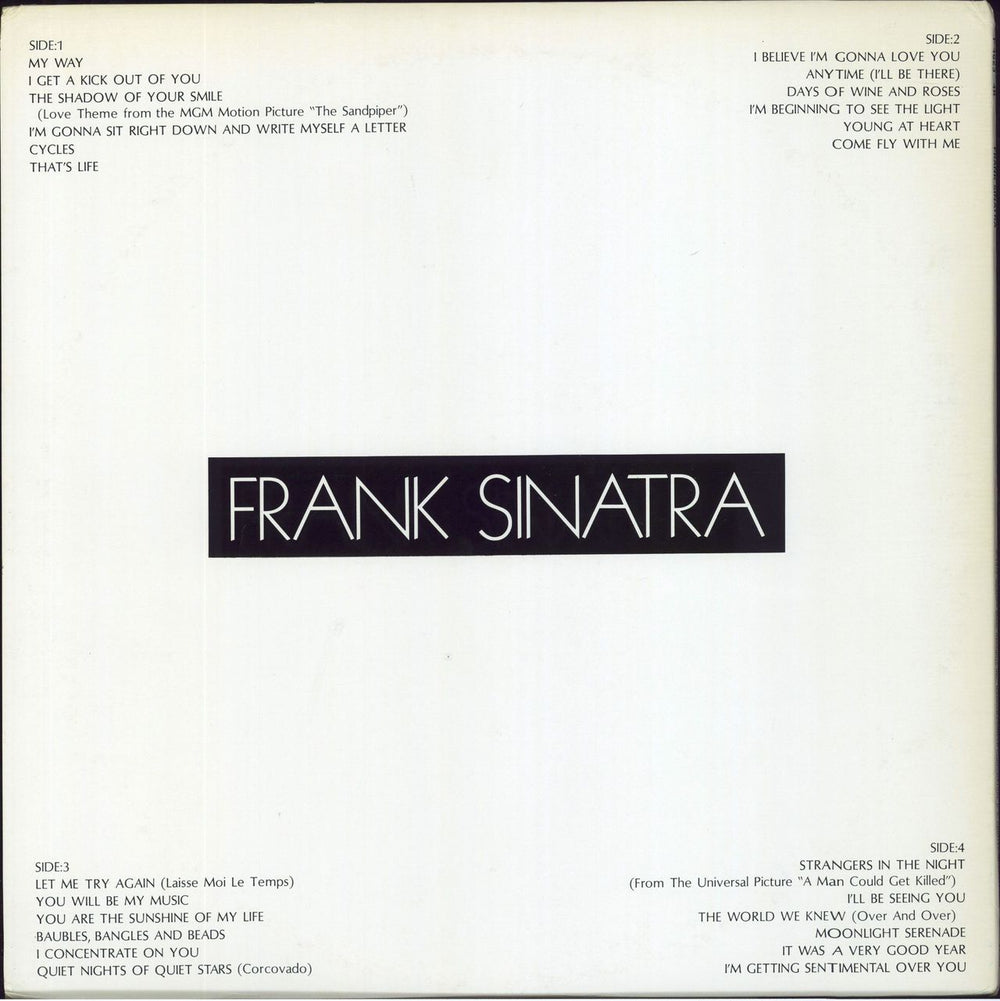 Frank Sinatra Frank Sinatra Japanese 2-LP vinyl record set (Double LP Album)