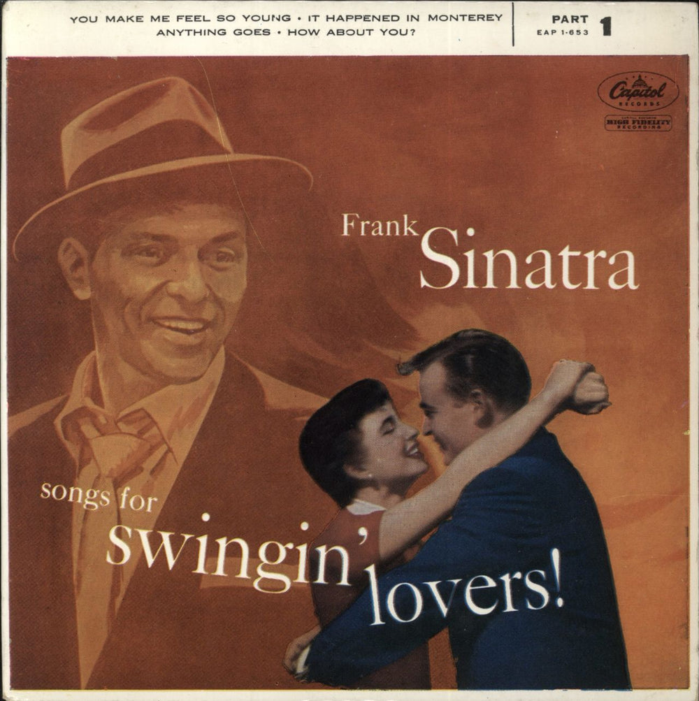 Frank Sinatra Songs For Swingin' Lovers Part 1 EP UK 7" vinyl single (7 inch record / 45) EAP1-653