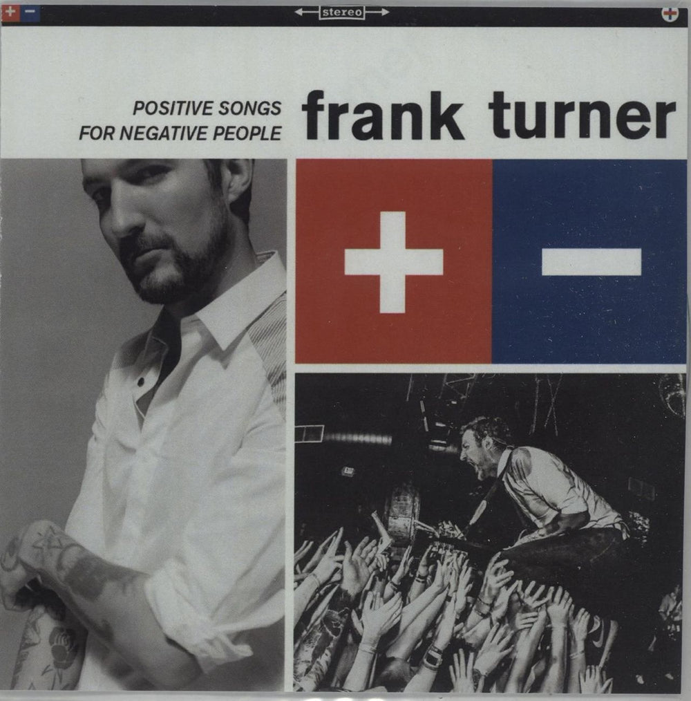 Frank Turner Positive Songs For Negative People UK Promo CD-R acetate CD-R