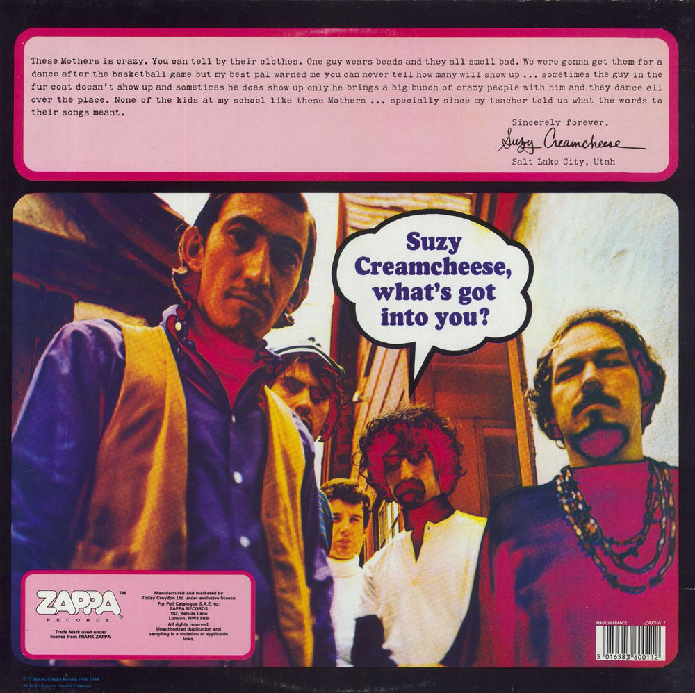 Frank Zappa Freak Out! - Gatefold sleeve French 2-LP vinyl record set (Double LP Album) 5016583600112