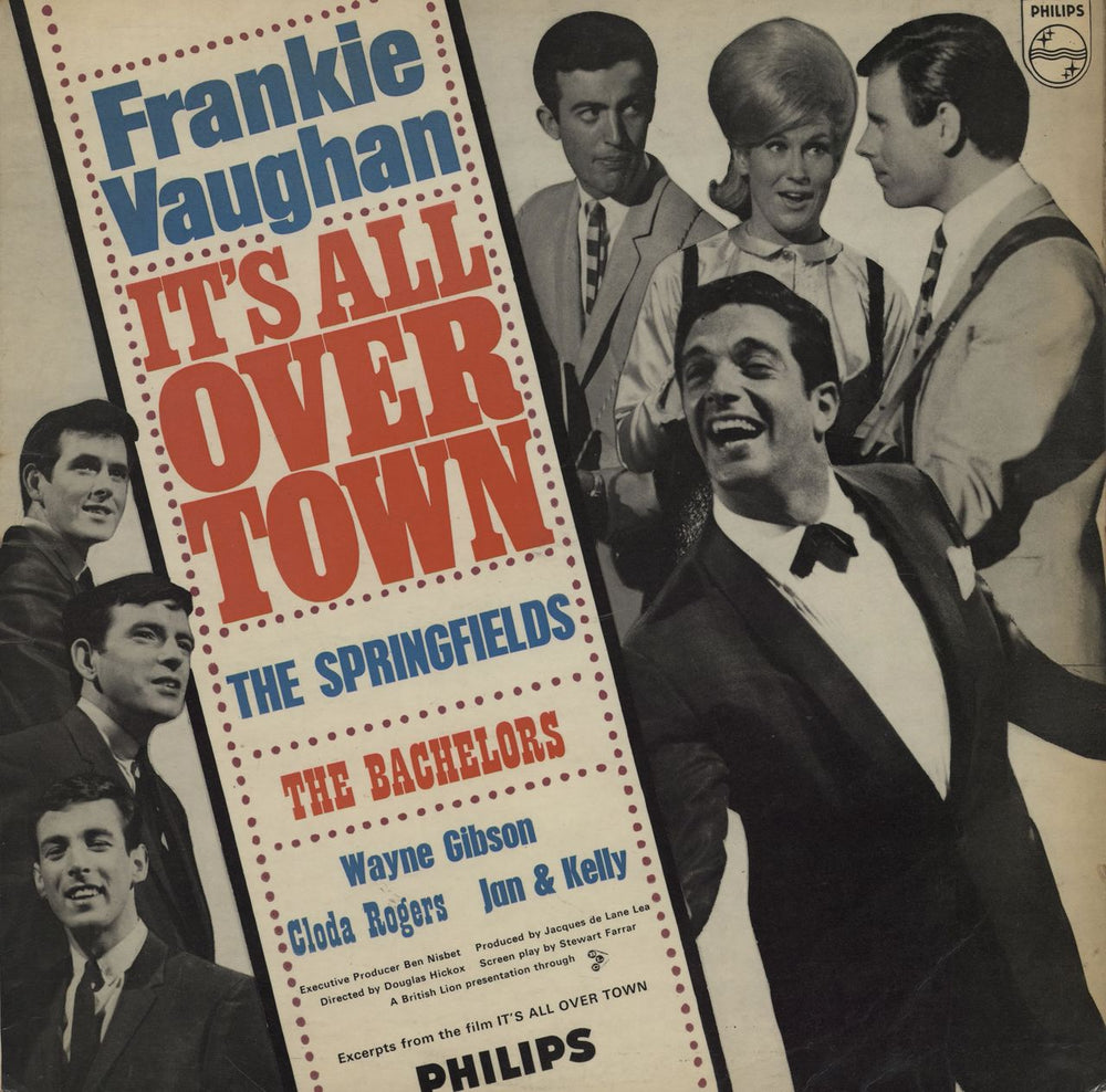 Frankie Vaughan It's All Over Town UK vinyl LP album (LP record) BL7609