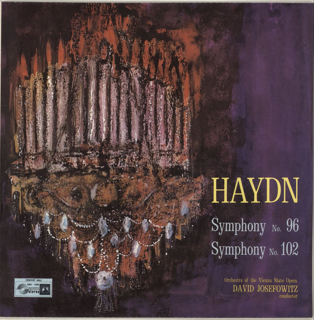 Franz Joseph Haydn Symphony No. 96 in D Major (Miracle) / Symphony No. 102 in B Flat Major UK vinyl LP album (LP record) SMSA2485