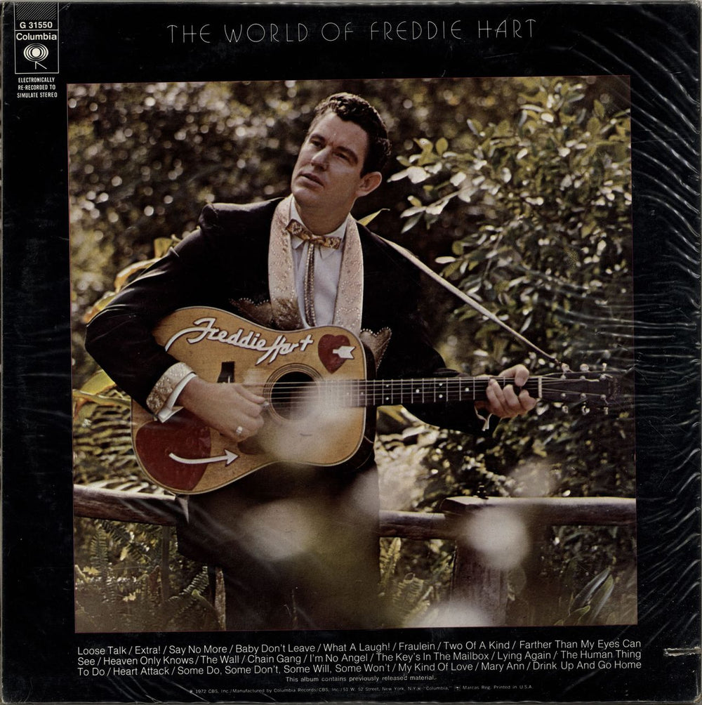 Freddie Hart The World Of Freddie Hart US 2-LP vinyl record set (Double LP Album)