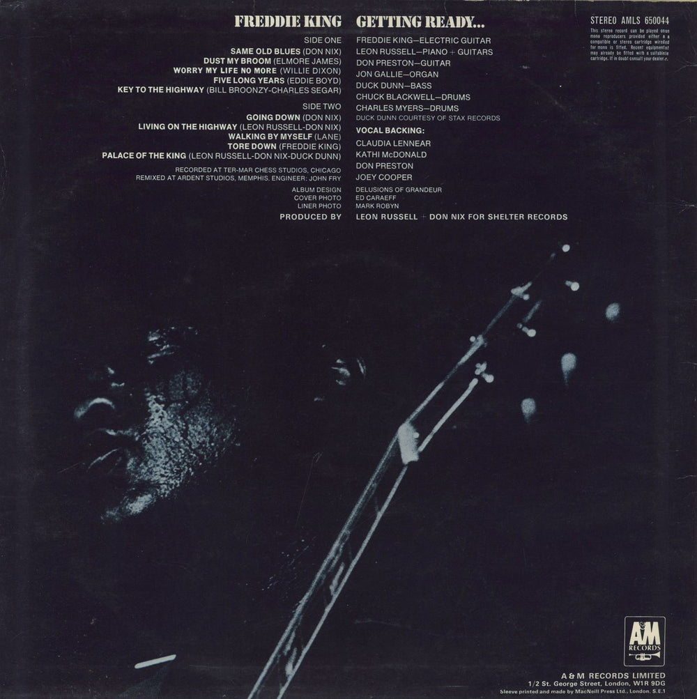 Freddie King Getting Ready... UK vinyl LP album (LP record)