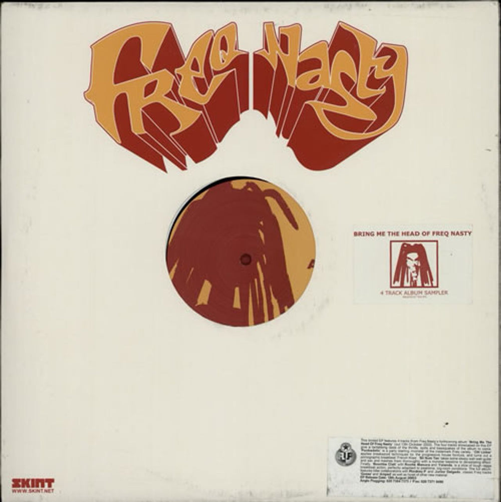 Freq Nasty Bring Me The Head Of Freq Nasty 4 Track Album Sampler UK 12" vinyl single (12 inch record / Maxi-single) BRASSIC30LPS