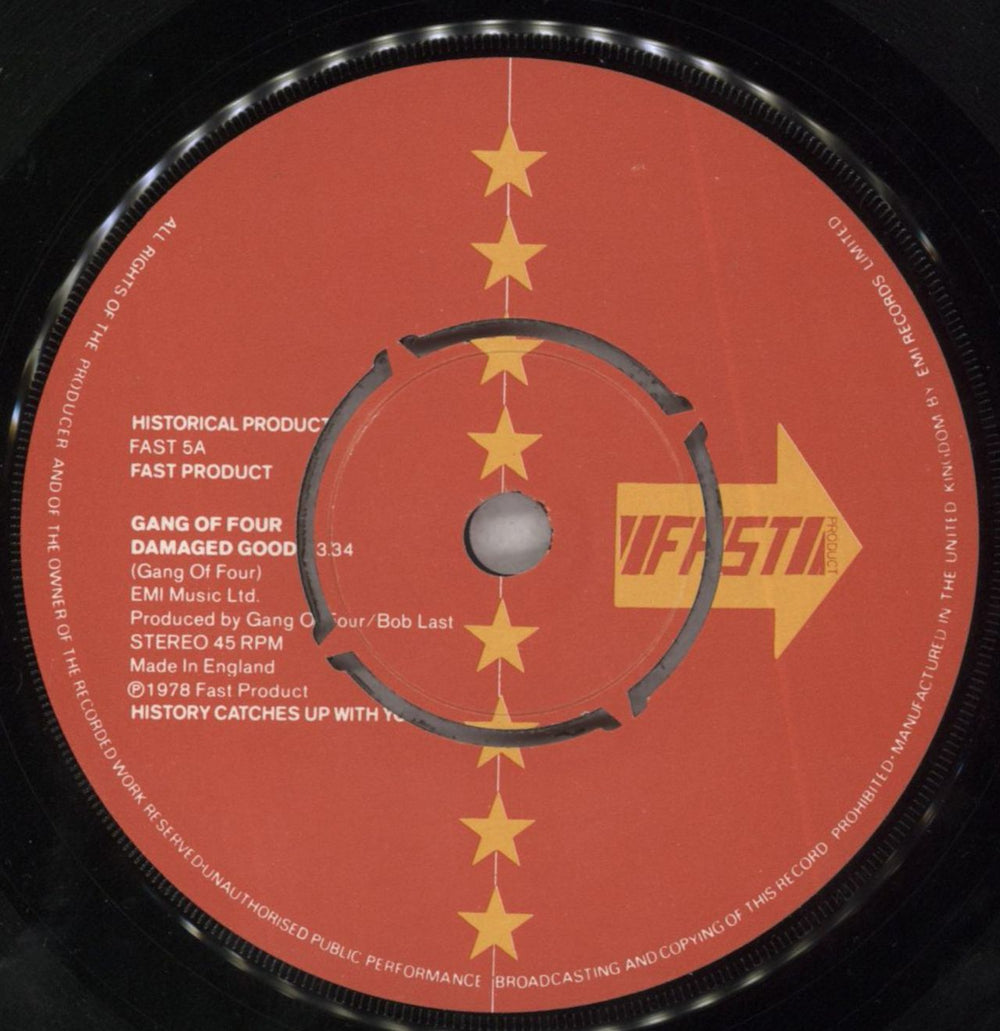 Gang Of Four Damaged Goods - 2nd - EX UK 7" vinyl single (7 inch record / 45) GGO07DA821439