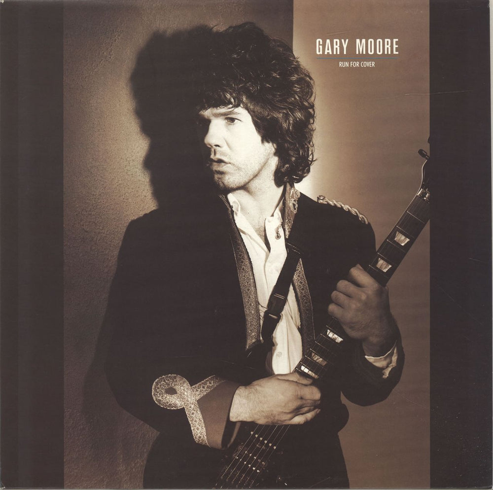 Gary Moore Run For Cover UK vinyl LP album (LP record) DIX16