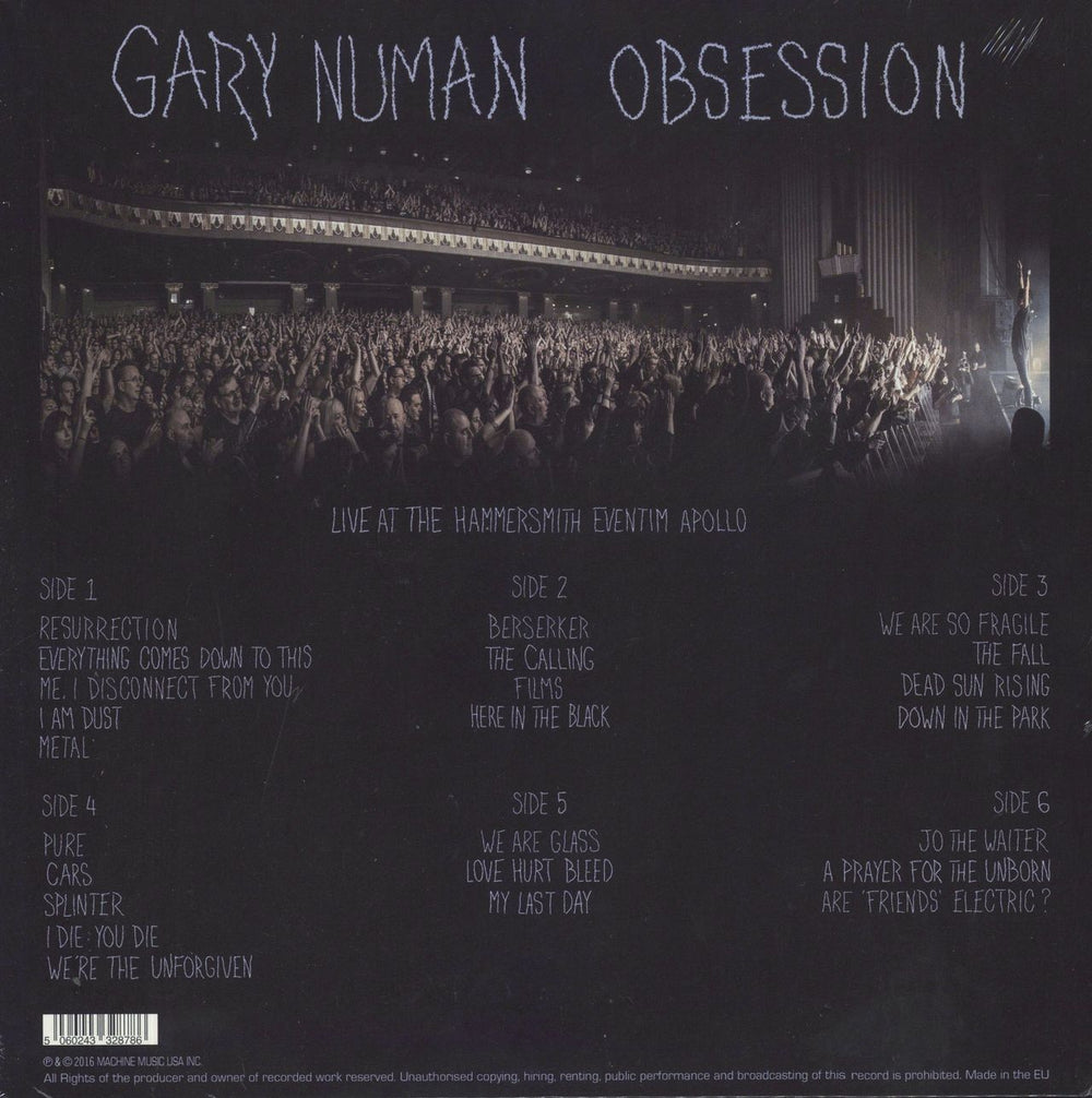 Gary Numan Obsession - Sealed UK 3-LP vinyl record set (Triple LP Album) 5060243328786