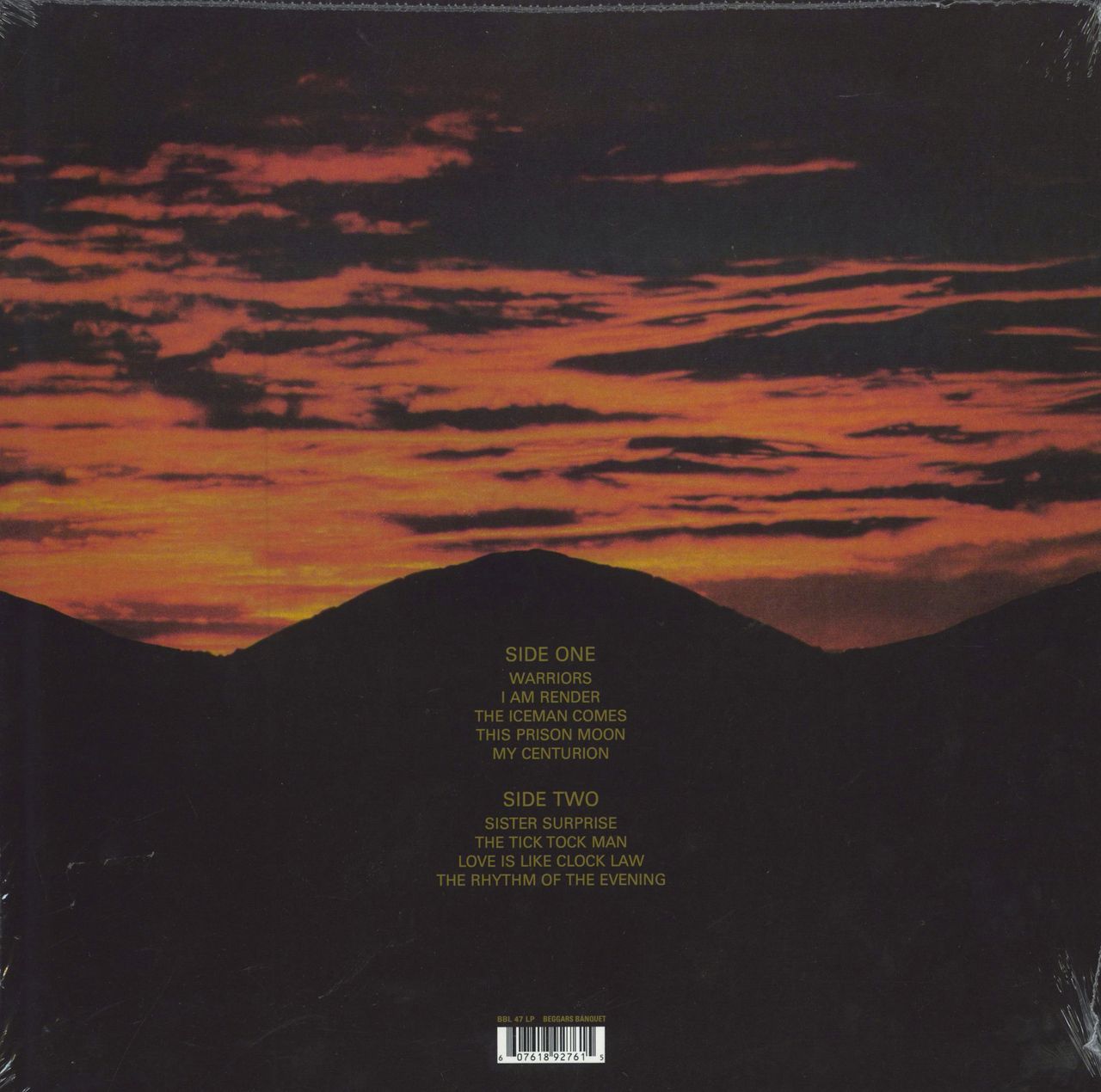 Gary Numan Warriors - Orange Vinyl UK vinyl LP album (LP record) 607618927615